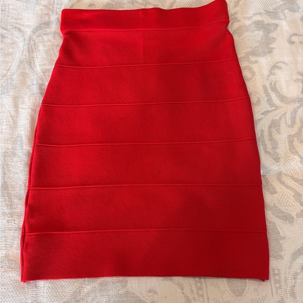 Forever 21 Vibrant Red Mini Skirt